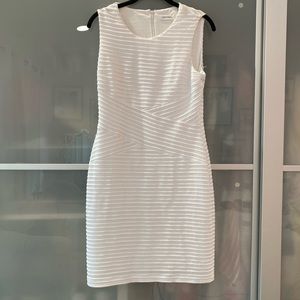 Calvin Klein bodycon white dress